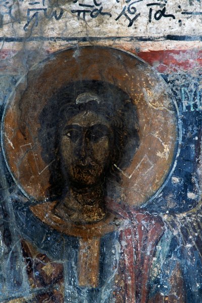 Christ, fresque dans l