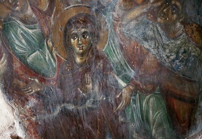Fresque de saint dans l