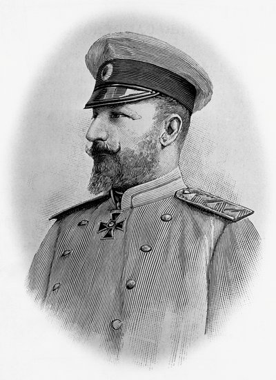 Portrait de Ferdinand I (1861-1948), tsar de Bulgarie, gravure - Walter Charles Mills