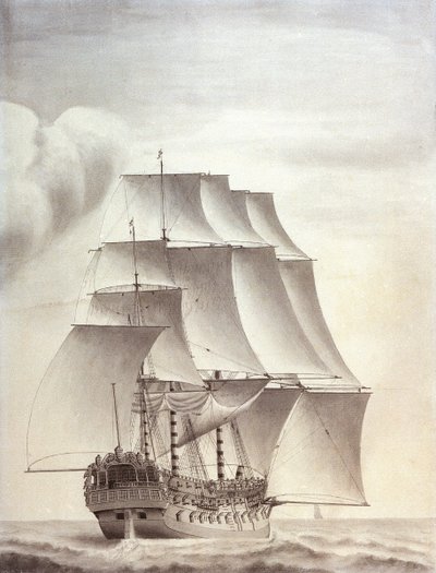 Portrait du navire anglais 