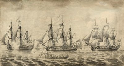 Trois navires de la Compagnie de la Baie d