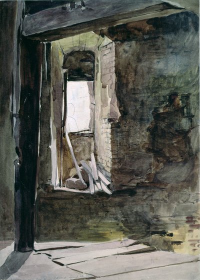 Intérieur du moulin à vent sur le champ de bataille de Crécy - John Absolon