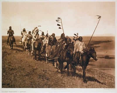 Sur le sentier de la guerre - Atsina, 1908 - John Andrew and Son