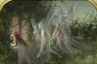 Fées à une fenêtre, vers 1864 - John Anster Fitzgerald