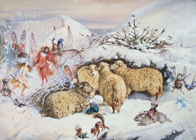Fées dans la neige - John Anster Fitzgerald