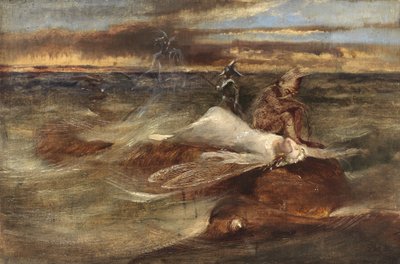 La fée et le serpent de mer - John Anster Fitzgerald