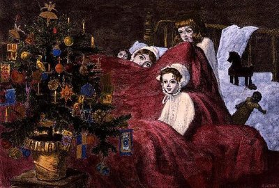 La visite privée, Illustrated London News, 23 décembre 1865 - John Anster Fitzgerald
