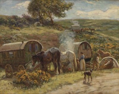 Un campement de gitans - John Atkinson