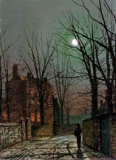 À la lumière de la lune, 1882 - John Atkinson Grimshaw