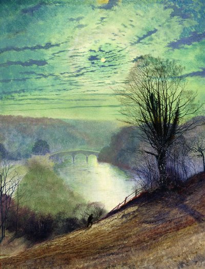 Sur la Tees, près de Barnard Castle, vers 1868 - John Atkinson Grimshaw