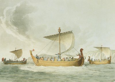Navires de Guillaume le Conquérant - John Augustus (after) Atkinson