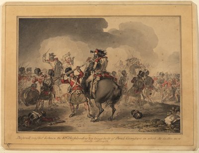 42e Highlanders à Waterloo, 1815 - John Augustus Atkinson