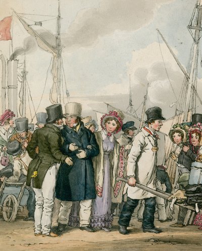 Arrivée à Margate - John Augustus Atkinson