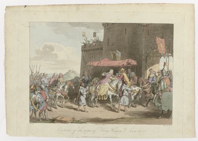 Costume du règne du roi Henri III, Anno 1250, 1er mars 1814 - John Augustus Atkinson