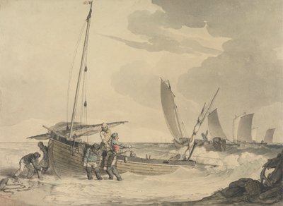 Pêcheur partant en mer - John Augustus Atkinson