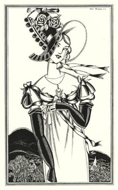 Illustration pour Don Juan de Lord Byron : Un bonnet, que le beau sexe porte - John Austen