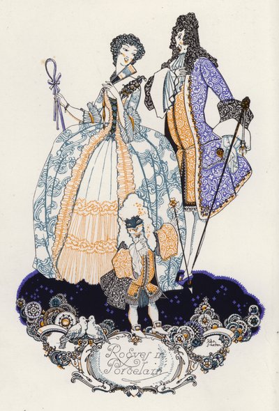 Illustration pour "Rogues In Porcelain", Un recueil de poèmes du XVIIIe siècle - John Austen