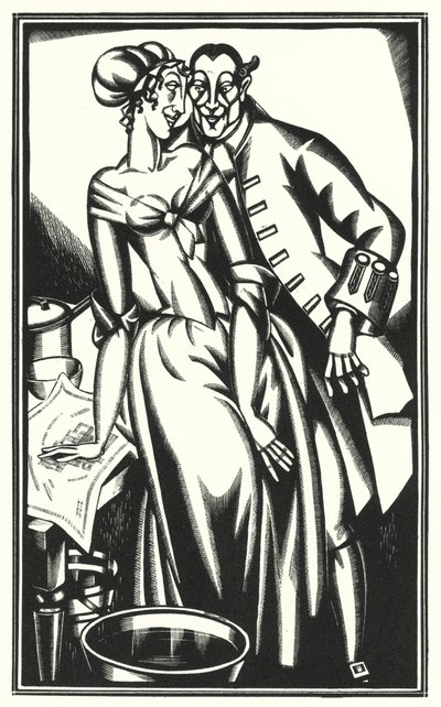 Illustration pour Tristram Shandy par Laurence Sterne - John Austen