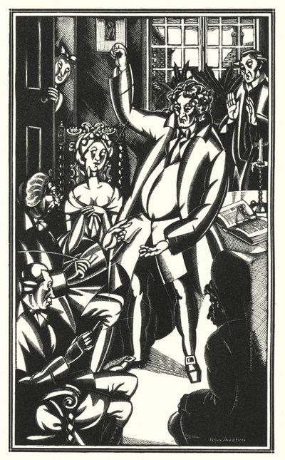 Illustration pour Tristram Shandy de Laurence Sterne - John Austen