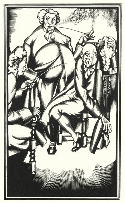 Illustration pour Tristram Shandy par Laurence Sterne - John Austen