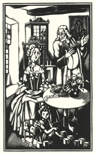 Illustration pour Tristram Shandy par Laurence Sterne - John Austen