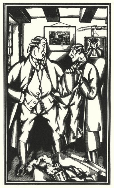 Illustration pour Tristram Shandy par Laurence Sterne - John Austen