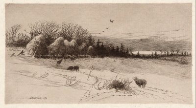 Moutons dans la neige - John Austin Sands Monks