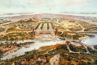 Central Park, été, vue vers le sud, 1865 - John Bachmann