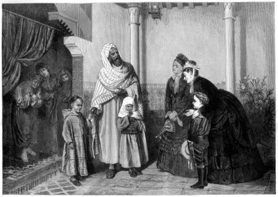 La Présentation, dames anglaises visitant une maison maure, 1875 - John Bagnold Burgess