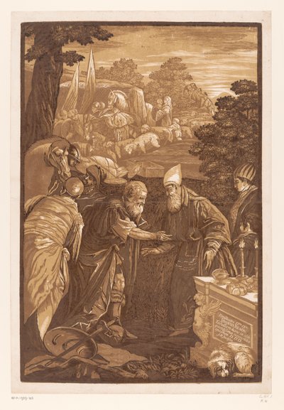 Abraham et Melchisédech - John Baptist Jackson