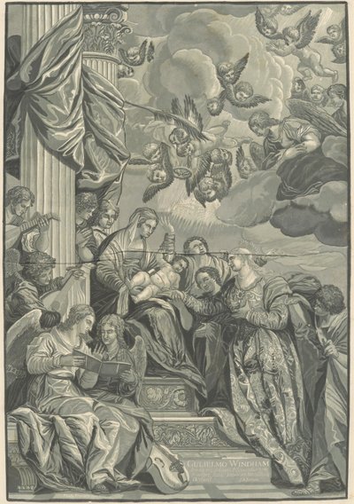 Mariage mystique de Sainte Catherine - John Baptist Jackson