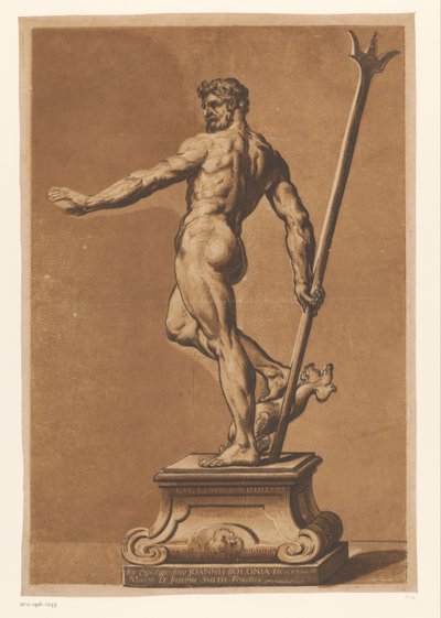 Statue de Neptune Kunstwerken van Venetiaanse meesters (titre de la série) Opera selectiora (titre de la série) - John Baptist Jackson