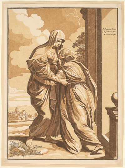 La Visitation - John Baptist Jackson, after Annibale Carracci