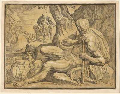 Ulysse et Polyphème - John Baptist Jackson, after Francesco Primaticcio