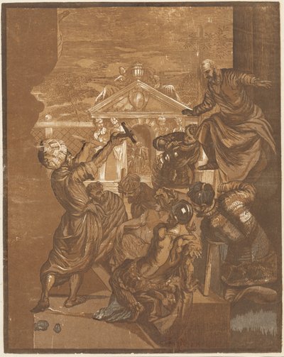 Le Miracle de Saint Marc (côté droit) - John Baptist Jackson after Jacopo Tintoretto