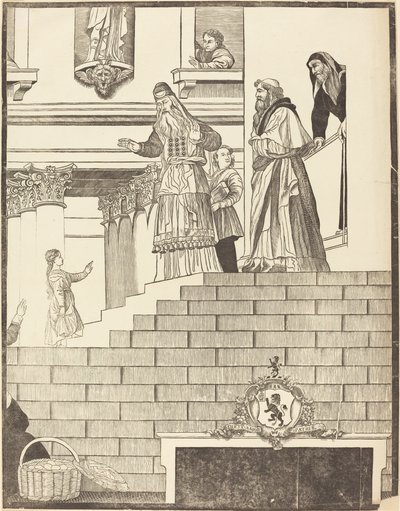 Présentation de la Vierge au Temple - John Baptist Jackson after Titian
