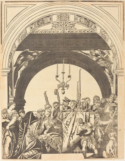 La Présentation au Temple (La Circoncision) - John Baptist Jackson after Veronese