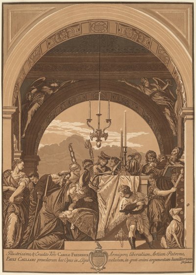 La Présentation au Temple - John Baptist Jackson, after Veronese