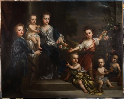 Portrait de sept des enfants de Charles Seymour, 6e duc de Somerset - John Baptiste Closterman