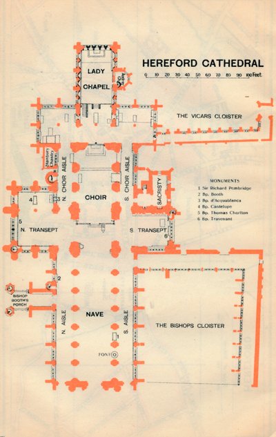 Cathédrale de Hereford, 20e siècle - John Bartholomew