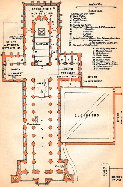 Cathédrale de Peterborough, 20e siècle - John Bartholomew