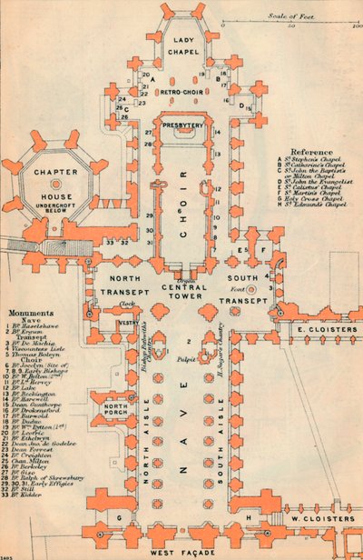 Cathédrale de Wells, XXe siècle - John Bartholomew