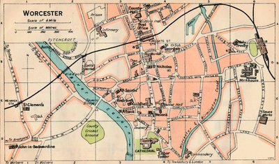 Worcester, 20ème siècle - John Bartholomew