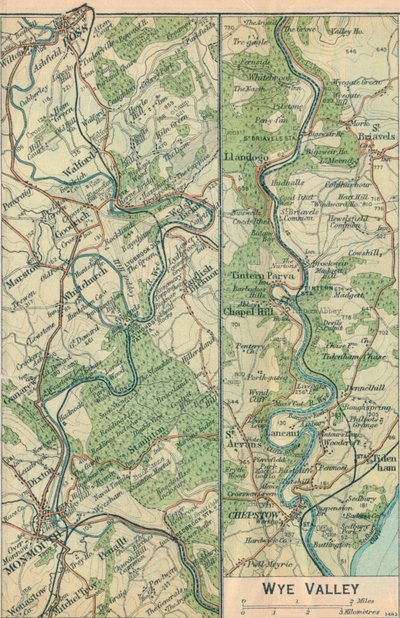 Vallée de la Wye, 20e siècle - John Bartholomew