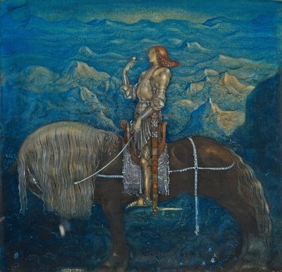 Un chevalier. Parmi les gnomes et les trolls - John Bauer