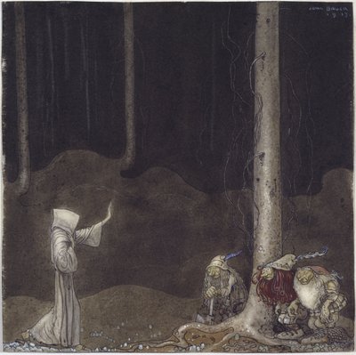 Frère Martin et les trois trolls - John Bauer