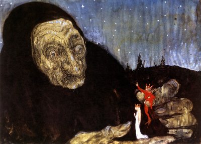 La sorcière et les enfants du roi - John Bauer