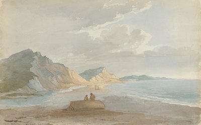 La Plage à Charmouth - John Baverstock Knight