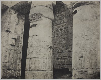 Medinet Habu, Mortuary Temple of Ramses III, Left Wall (Médinet-Habou, Temple funéraire de Ramsès III, paroi gauche - John Beasley Greene