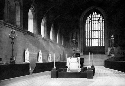 La mise en bière de William Gladstone, Westminster Hall, Londres, 1898 - John Benjamin Stone